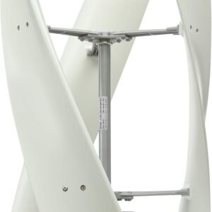 Wind Turbine Generators Kit, 500W Vertical Axis Wind Turbine Generator Home Windmill Kit Hybrid Wind System with Controller for Home, Business, Industrial Energy Supply (500W 12V White)