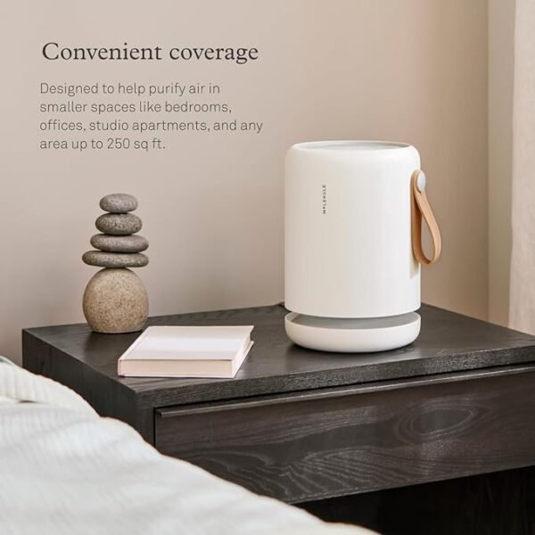 Molekule Air Mini+ | Air Purifier for Small Home Rooms up to 250 sq. ft. with PECO-HEPA Tri-Power Filter for Mold, Smoke, Dust, Bacteria, Viruses & Pollutants for Clean Air - White, Alexa-Compatible - Image 3