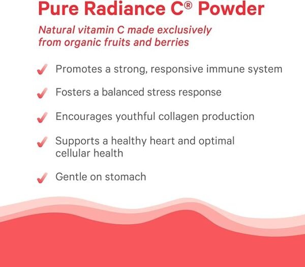 Pure Synergy Pure Radiance C | Organic Vitamin C Powder | 100% Natural, Whole Food, Non-GMO Supplement with Camu Camu Extract | for Immune and Collagen Support (4 oz Powder) - Image 2