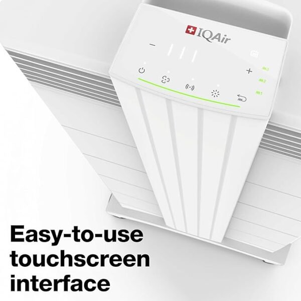 IQAir HealthPro Plus XE Air Purifier - Smart HyperHEPA Filtration for Large Rooms up to 1125 sq ft - Smoke, Viruses, Allergens, Asthma, Mold, Dust, Pets, Swiss Made, WiFi Enabled - Image 4