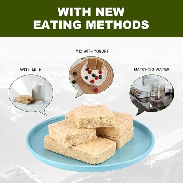Emergency Food Ration Bars - Waterproof Metal Storage Box Packing, Metal Ammo Can, Long Shelf Life Emergency Food Supplies, 9 Days Food Rations Supply for Outdoor Camping Hiking Snowstorm,12 Count - Image 3