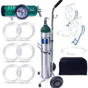 Oxygen Tank Complete Set - USA Made | 682 Liter Capacity - Standard Size Kit