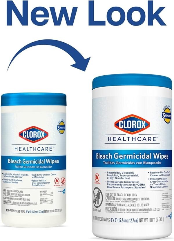 Clorox Healthcare Bleach Wipes 6 pack - Image 2