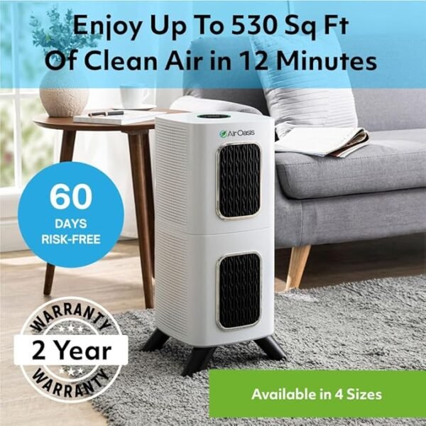 iAdapt 2.0 H13 HEPA Filter Air Purifier Reduces 99% of Viruses, Mold, Dust, Smoke, Pollen & Odors Quietest on The Market WiFi Compatible 2,650 Sq Ft of Clean Air - Image 2