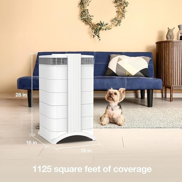 IQAir HealthPro Plus XE Air Purifier - Smart HyperHEPA Filtration for Large Rooms up to 1125 sq ft - Smoke, Viruses, Allergens, Asthma, Mold, Dust, Pets, Swiss Made, WiFi Enabled - Image 3