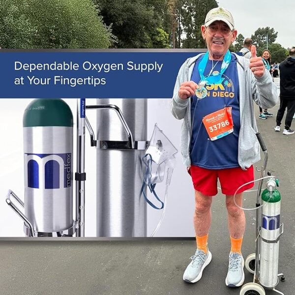 Oxygen Tank Complete Set - USA Made | 682 Liter Capacity - Standard Size Kit - Image 2