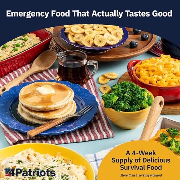 4Patriots 4-Week Survival Food Kit: Emergency Food Supply Designed to Last 25 Years, 192 Servings - Image 3